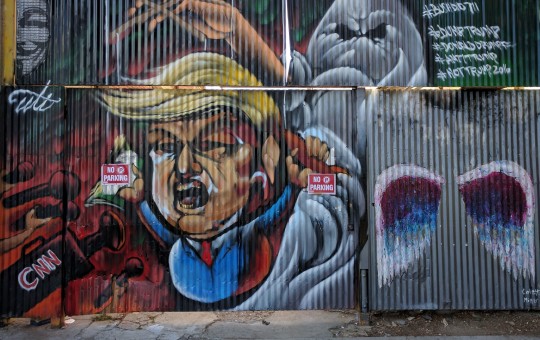 Trump mural, Downtown LA, Los Angeles, California, USA (Credit: Cory Doctorow, via Creative Commons)
