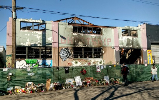 The Ghost Ship warehouse in Oakland, CA (Photo by Jim Heaphy, via Creative Commons)