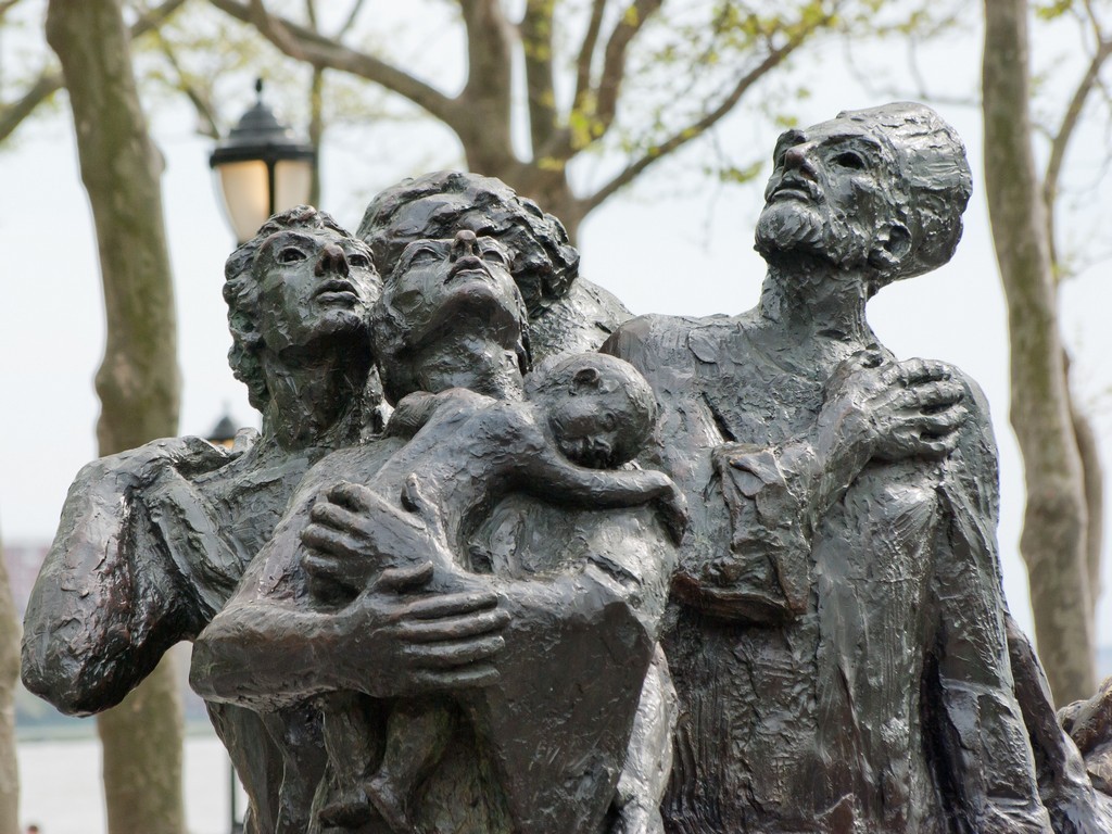 "The Immigrants," by Luis Sanguino in Battery Park