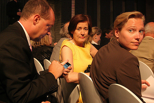 Making an appointment with Sabine Schlüter, head of KSK (Künstlersozialkasse) - Photo by Flickr user, Henning Krause