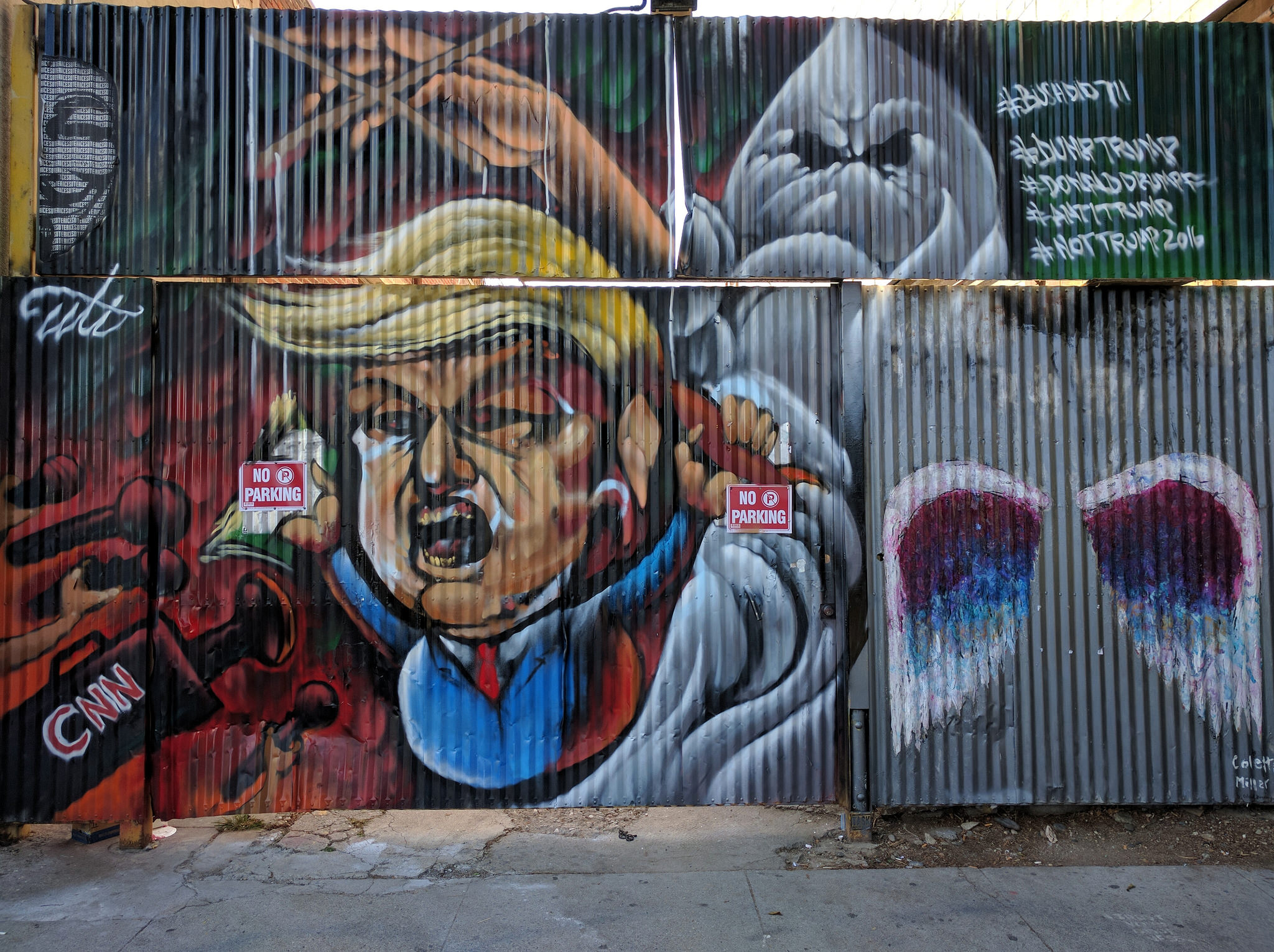 Trump mural, Downtown LA, Los Angeles, California, USA (Credit: Cory Doctorow, via Creative Commons)