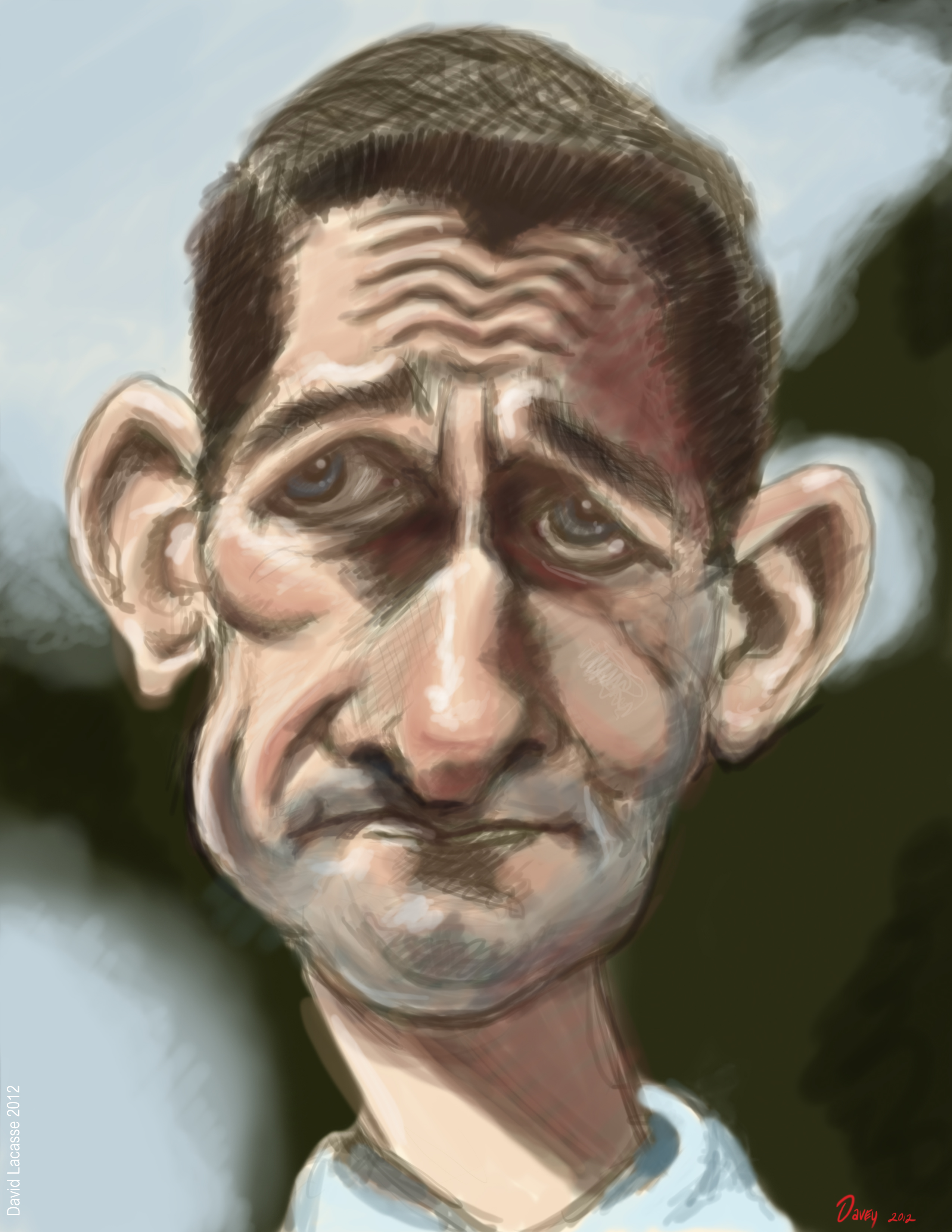 Digital Painting Caricature of Paul Ryan by David Lacasse | via Creative Commons
